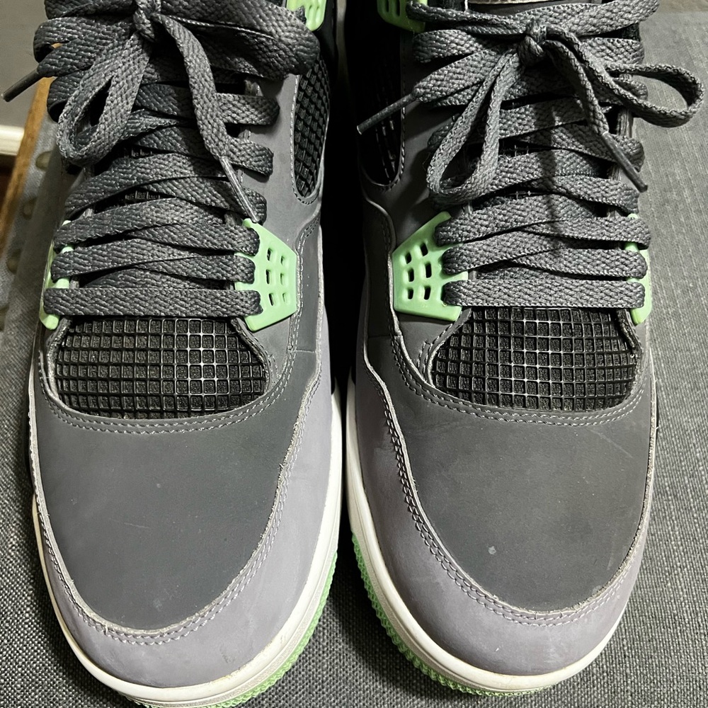 Nike Air Jordan 4 IV Green Glow 308497-033 - Picture 6 of 16